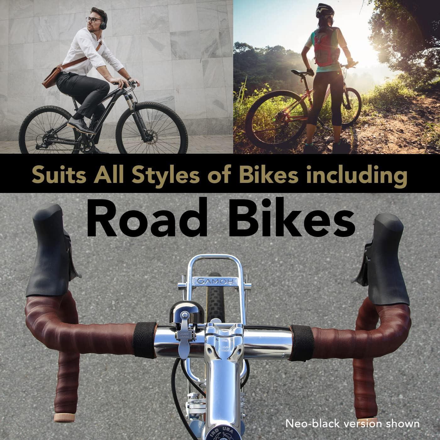 Campana de Bicicleta Crane E-Ne Negro Mate, Ajustable 22.2-31.8mm