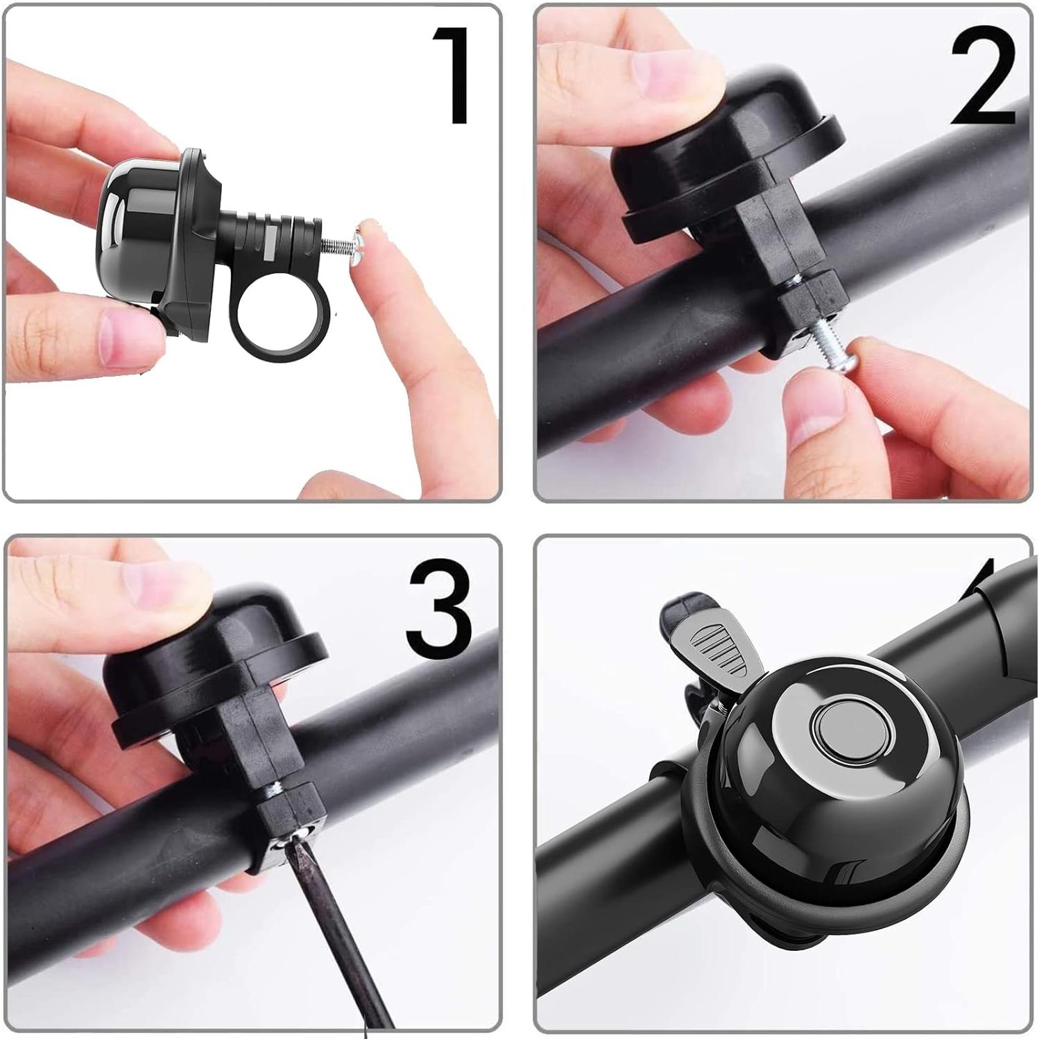 Paquete de 2 Timbres de Bicicleta Rivsli Clásicos Sonido Fuerte