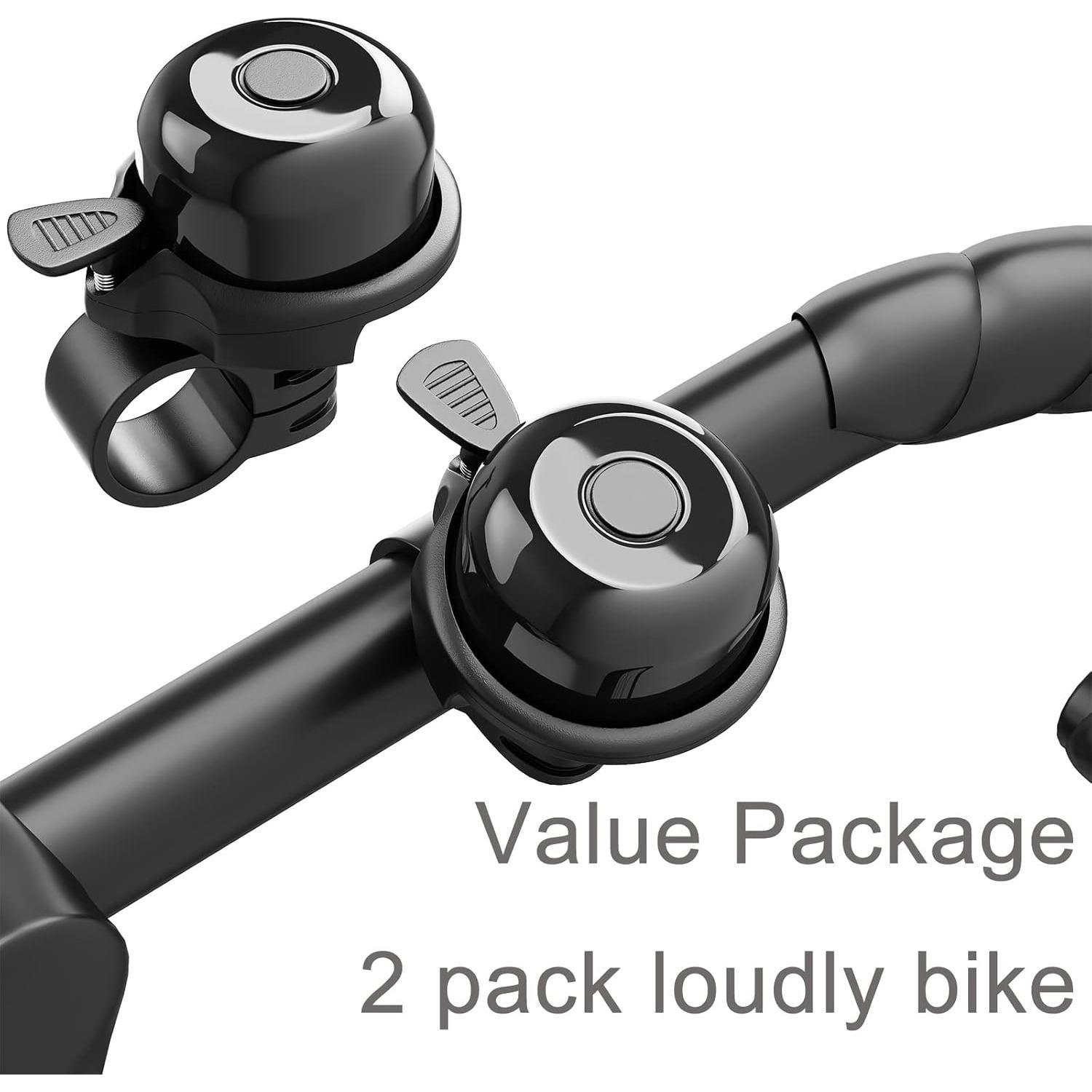 Paquete de 2 Timbres de Bicicleta Rivsli Clásicos Sonido Fuerte