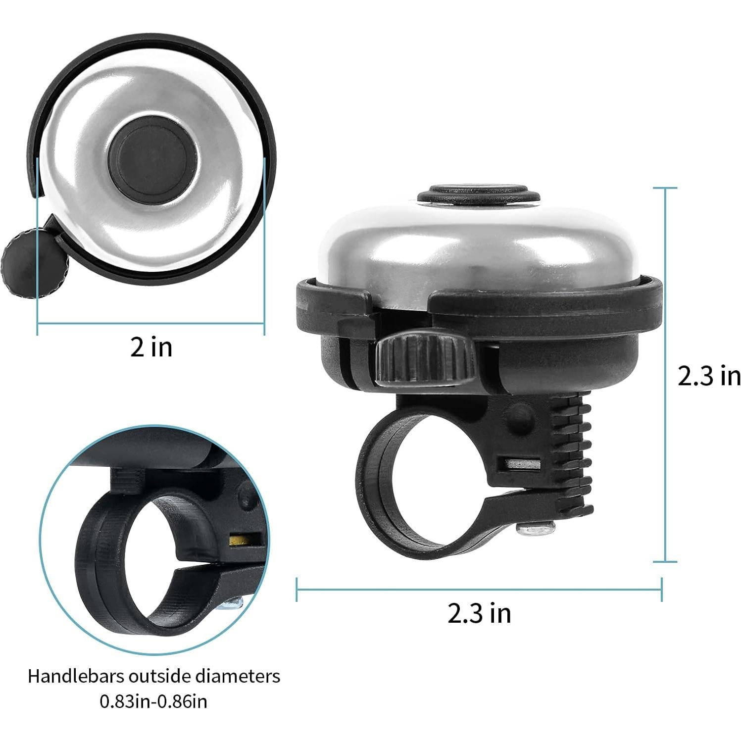 Campana de Bicicleta Clásica Xthuge de Aluminio - Sonido Fuerte