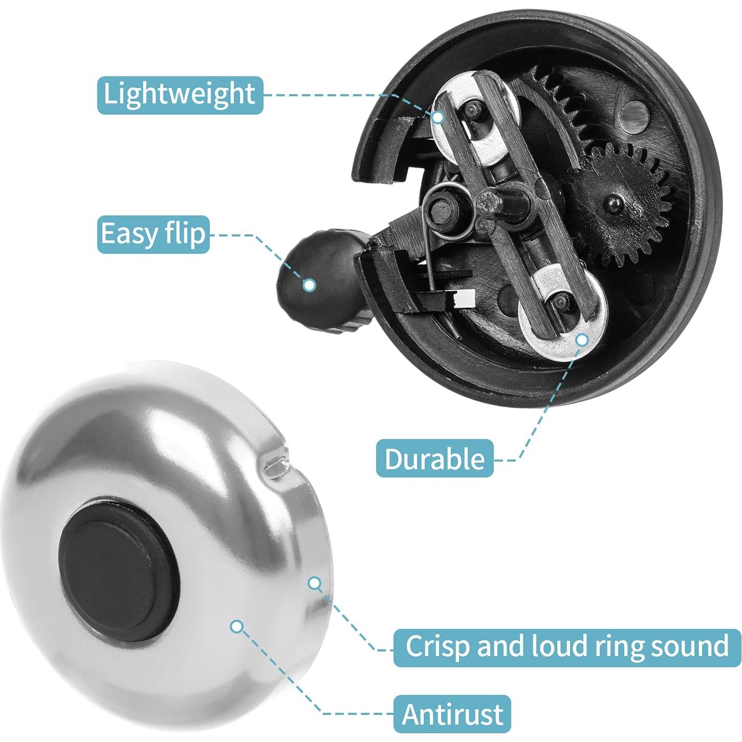 Campana de Bicicleta Clásica Xthuge de Aluminio - Sonido Fuerte