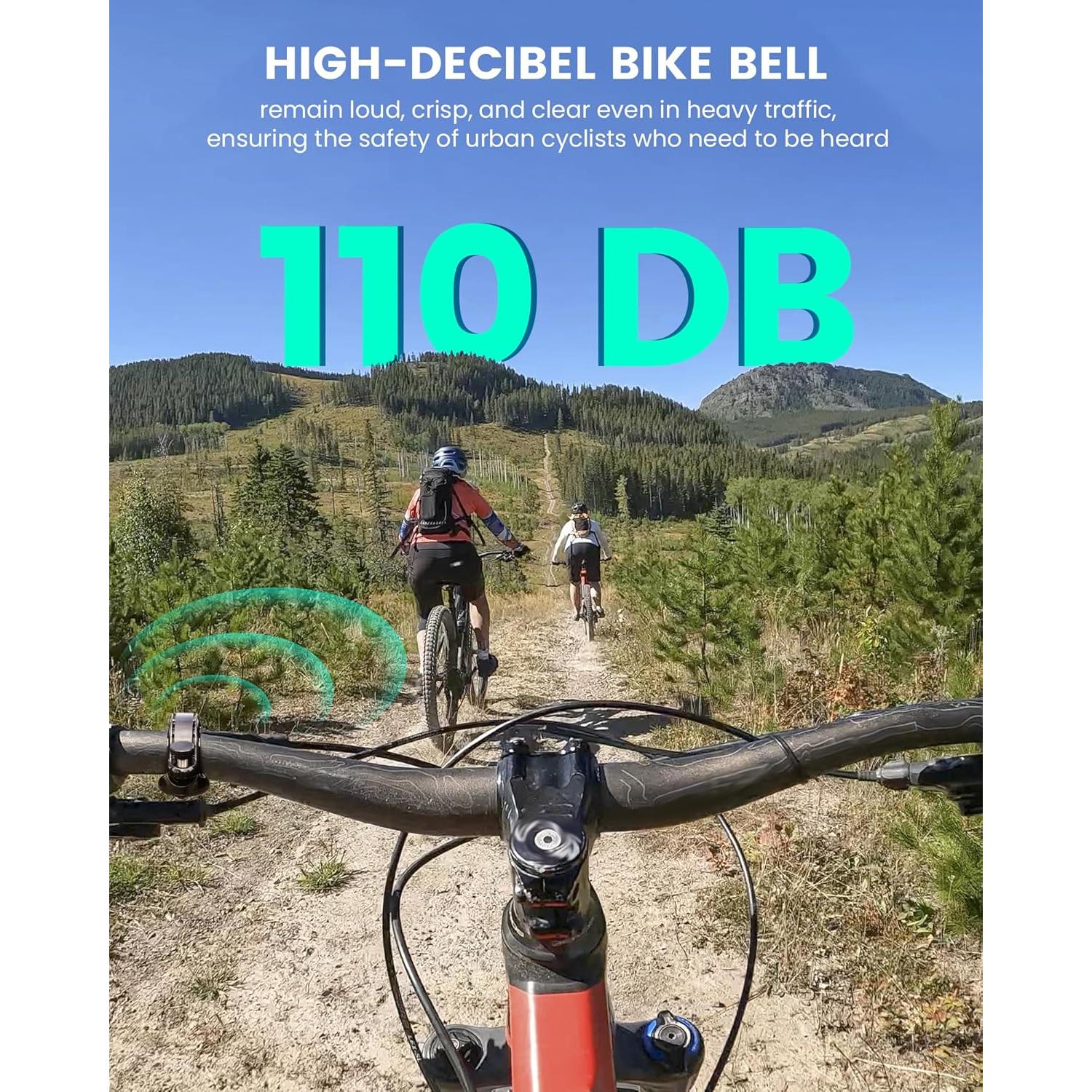 Timbre de Bicicleta RAVEMEN Q2 Compatible con AirTag