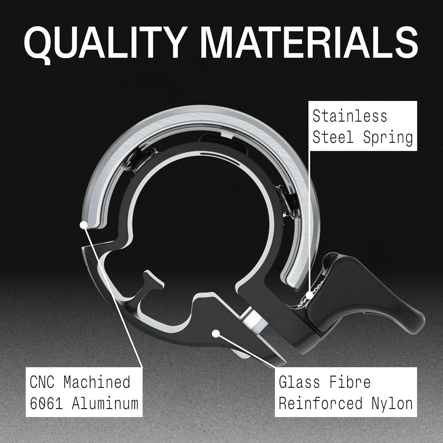 Timbre de bicicleta Knog Oi de aluminio clásico 22.2 mm