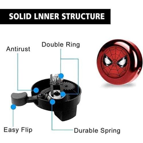 Timbre de bicicleta infantil KSdeal Spiderman Aluminio 32g