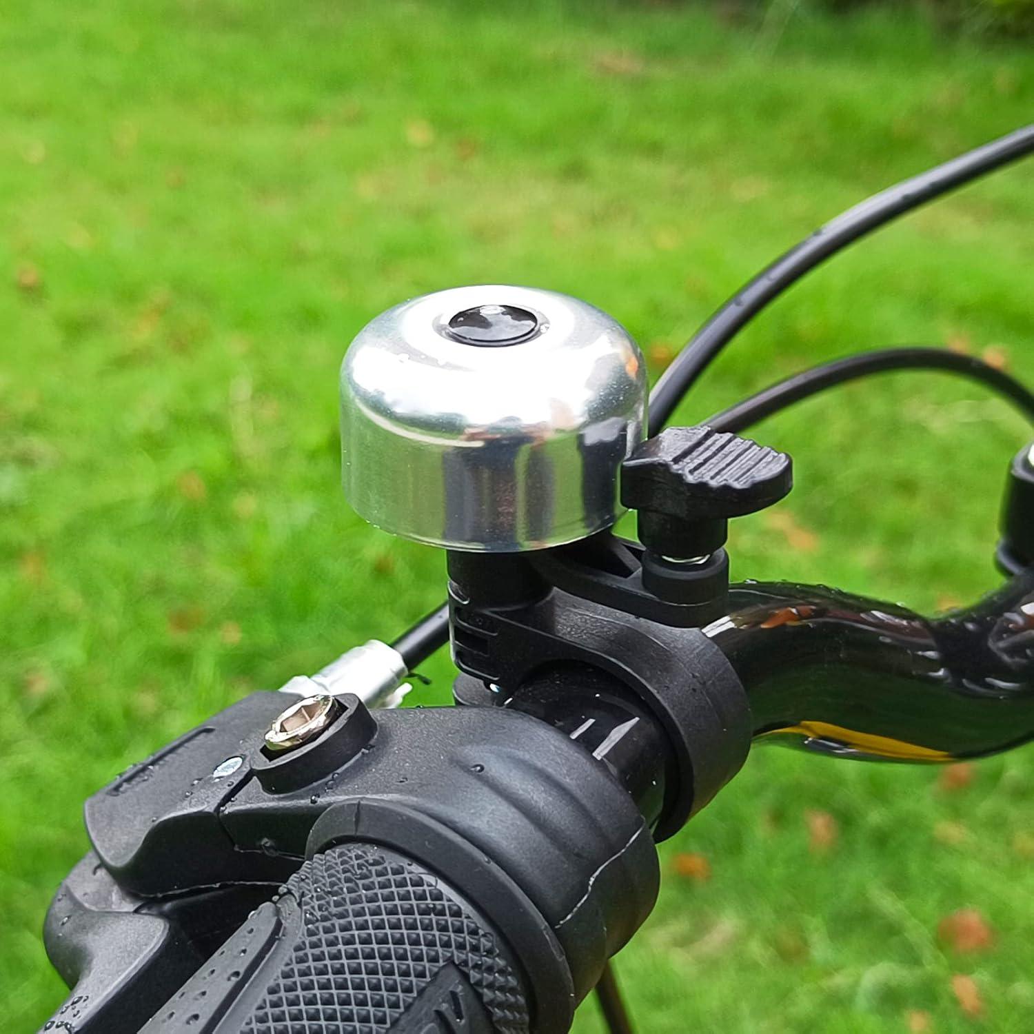 Timbre de Bicicleta RYANGO BBL-BS Mini Aluminio Negro Plata