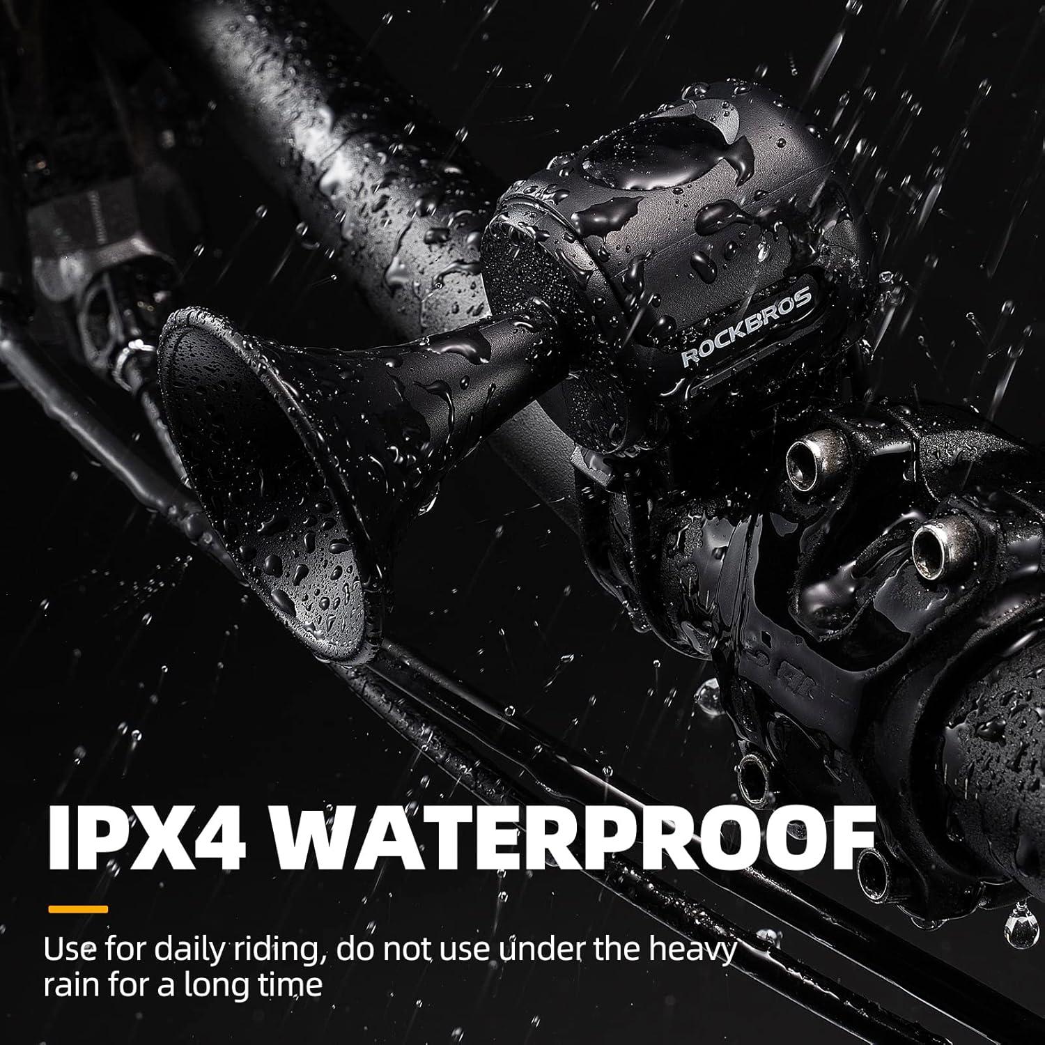 Claxon Eléctrico ROCKBROS 120dB para Bicicleta IPX4