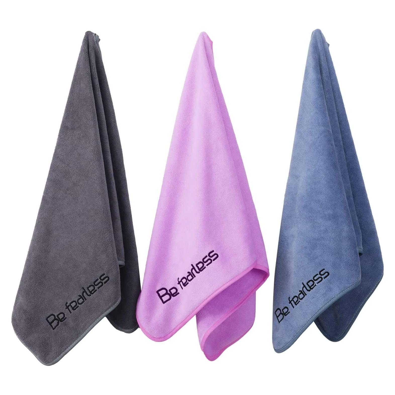 Toallas de Gimnasio Wuwahold Microfibra 3 Piezas 38x79 cm