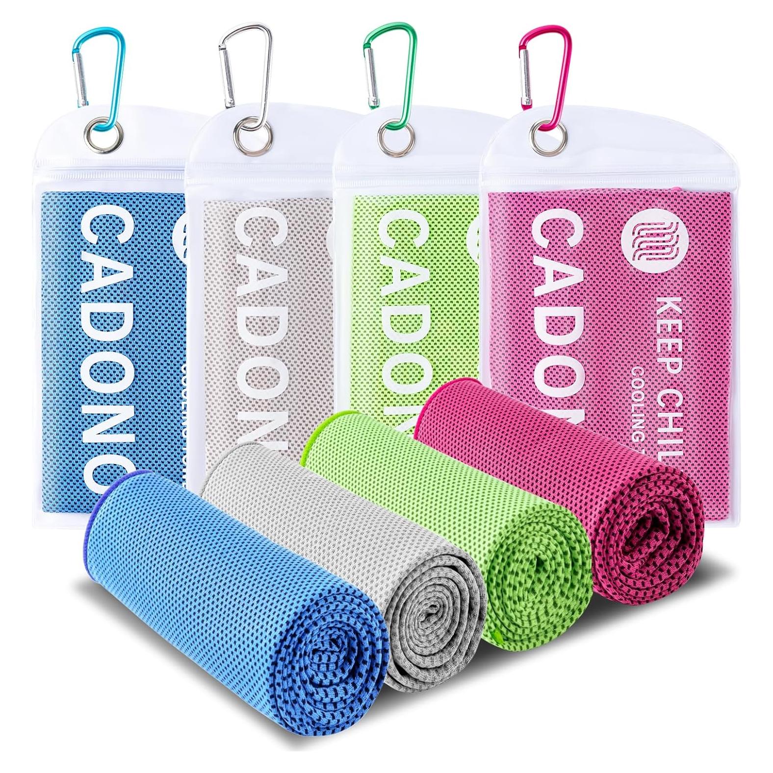 Paquete de 4 Toallas Enfriadoras CADONO 101.6x30.5cm Multicolor