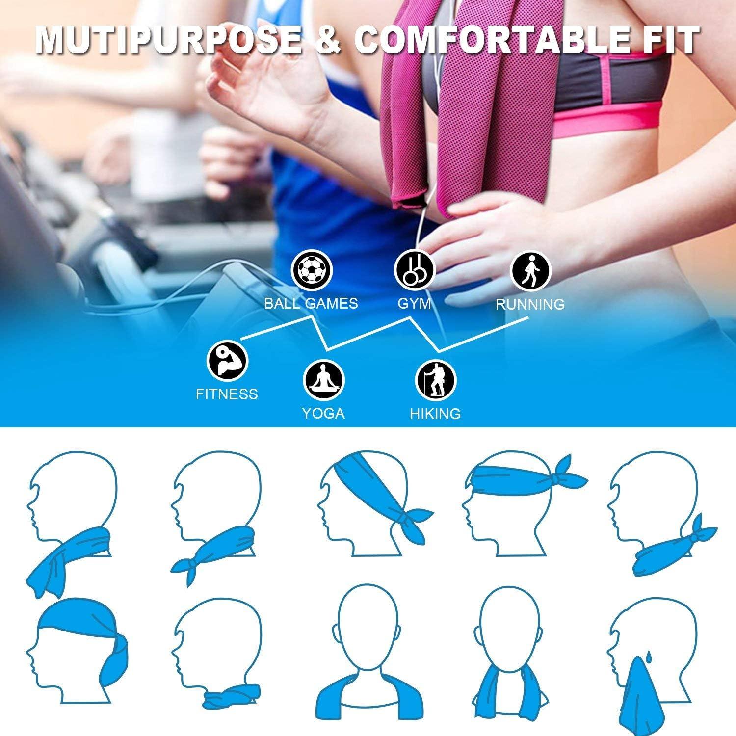 Toalla Enfriadora Microfibra SMALLElectric 4 Unidades 100x30cm