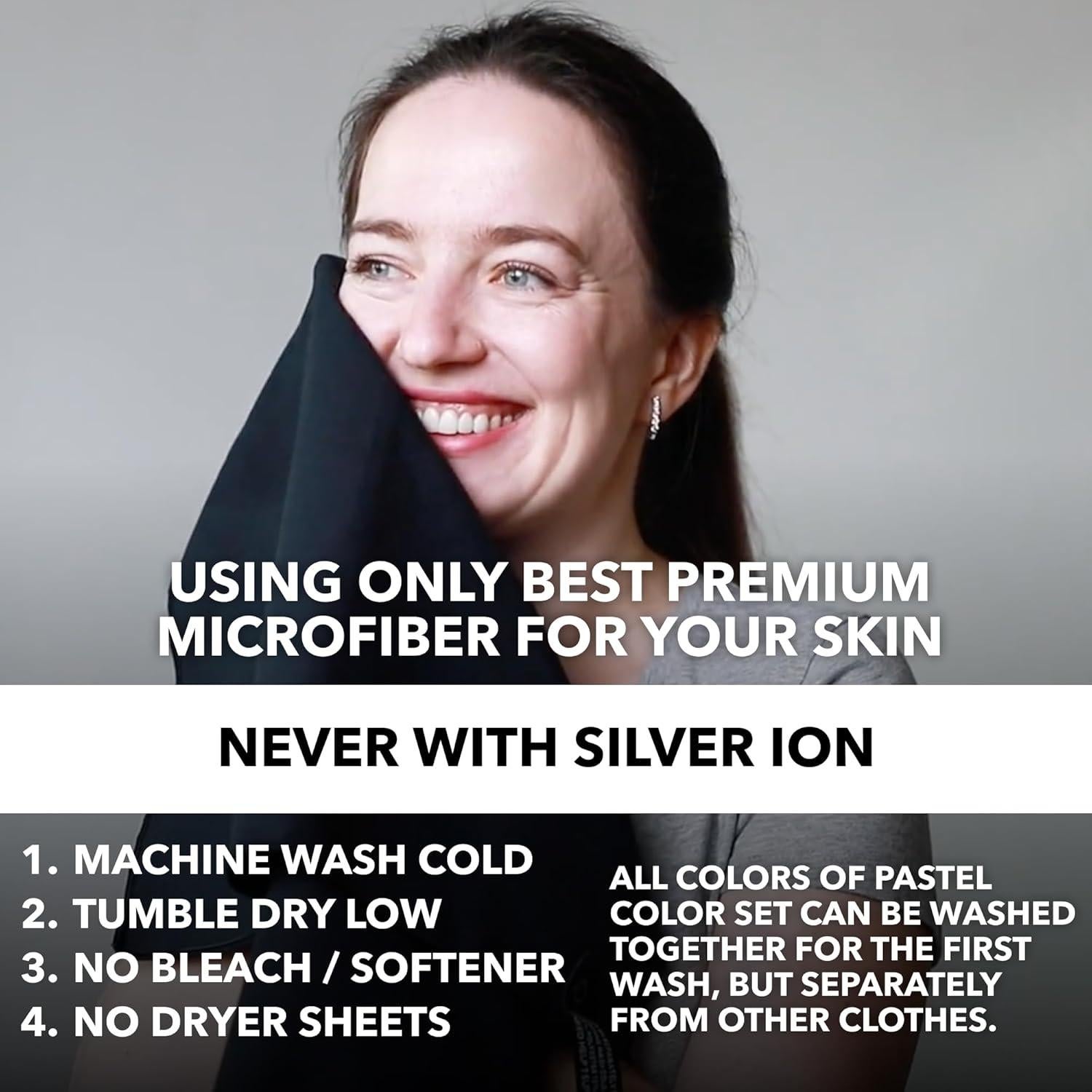 Toallas de Microfibra Trailoom - Set de 5 Negras 80x40cm