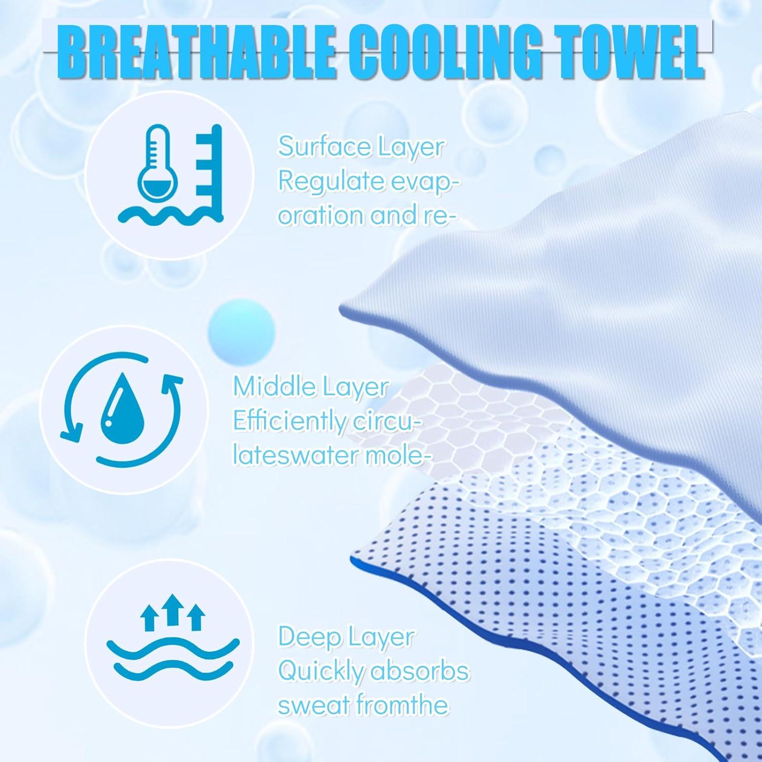 4 Toallas Enfriadoras PAWPRO Multicolor para Gimnasio y Yoga