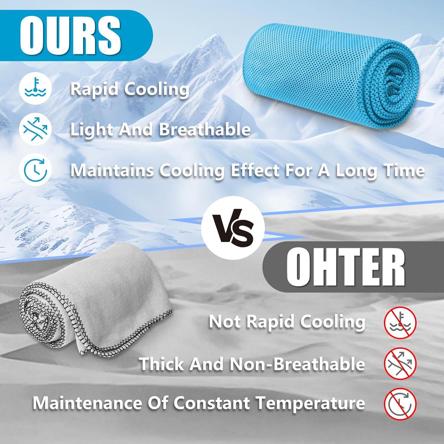 4 Toallas Enfriadoras PAWPRO Multicolor para Gimnasio y Yoga