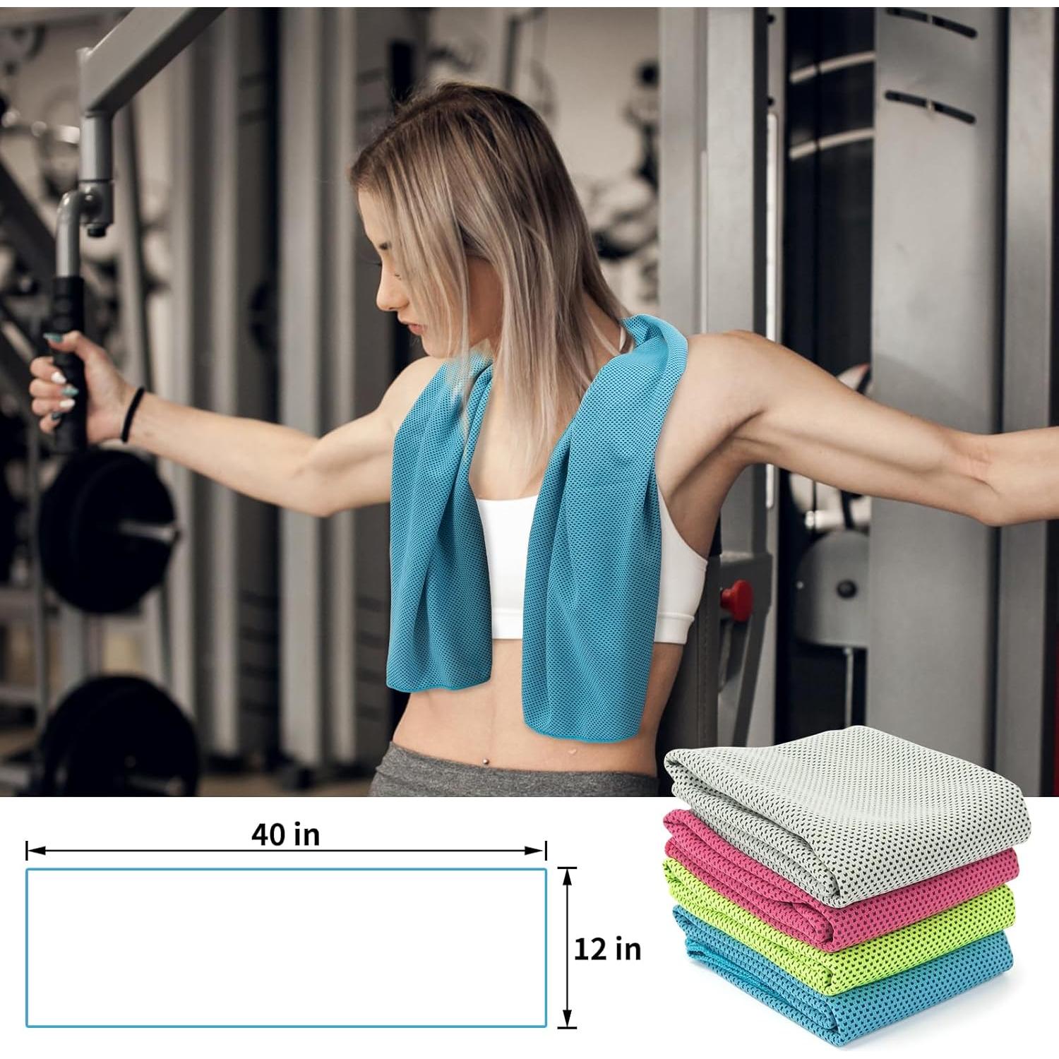 Toalla Enfriadora YESLIFE 4 Piezas 101.6x30.5cm Microfibra