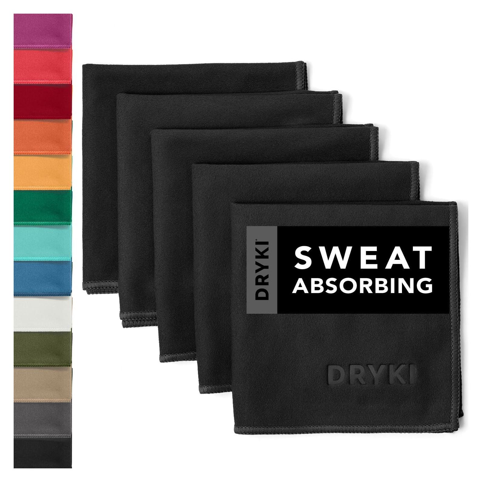 Toallas Refrescantes DRYKI - Microfibra 25.4x25.4 cm - 5 Paquete