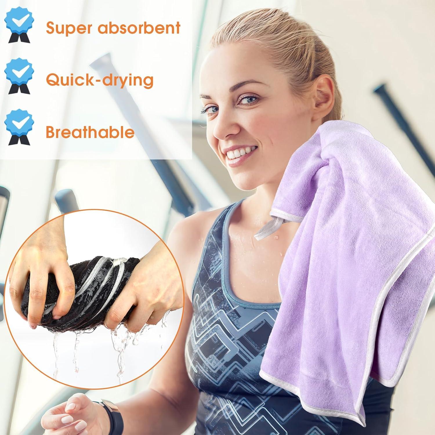 Paquete de 3 Toallas de Gimnasio Hoiny Microfibra 36x76 cm