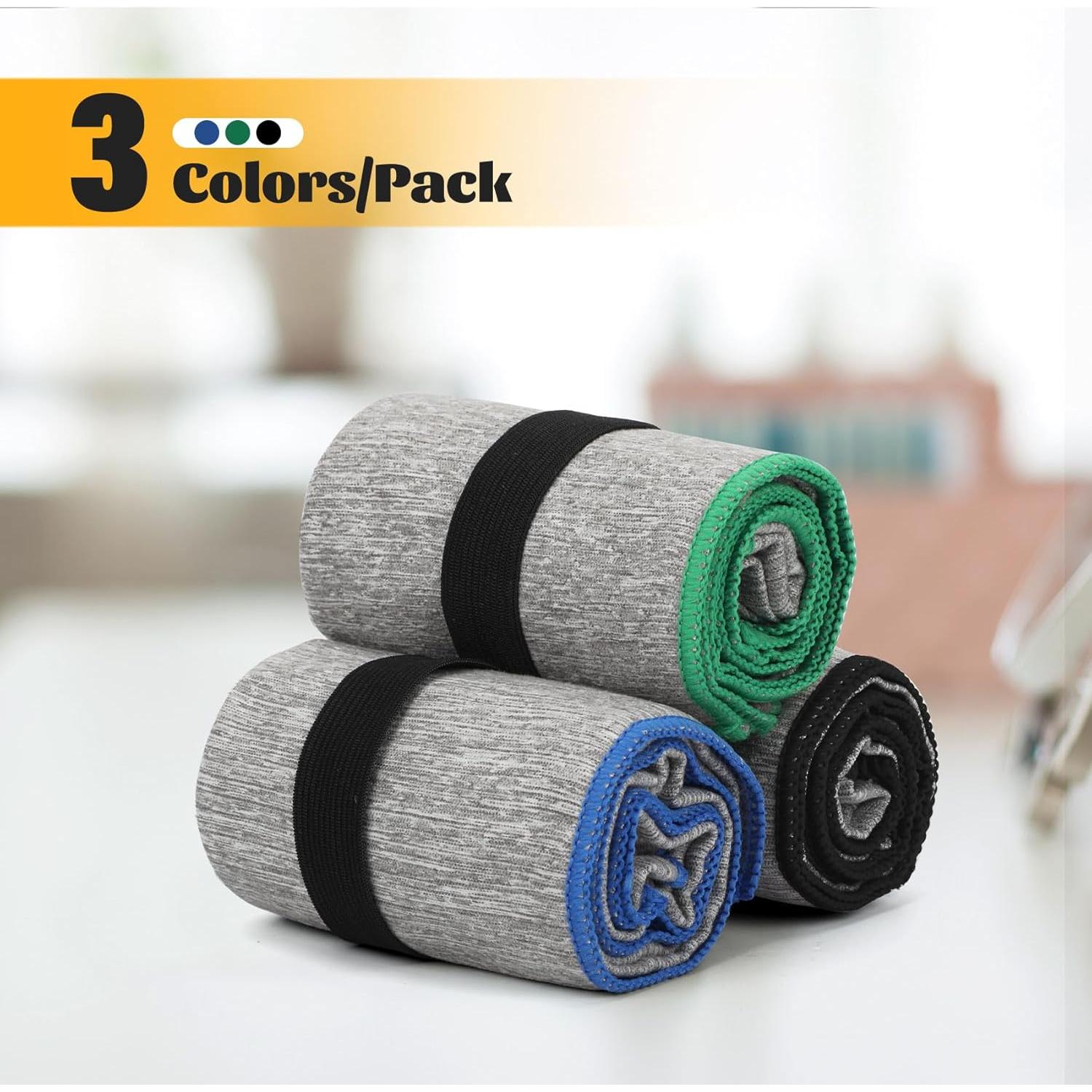 Paquete de 3 Toallas de Gimnasio NUOYEE Microfibra 78.7x39.4cm