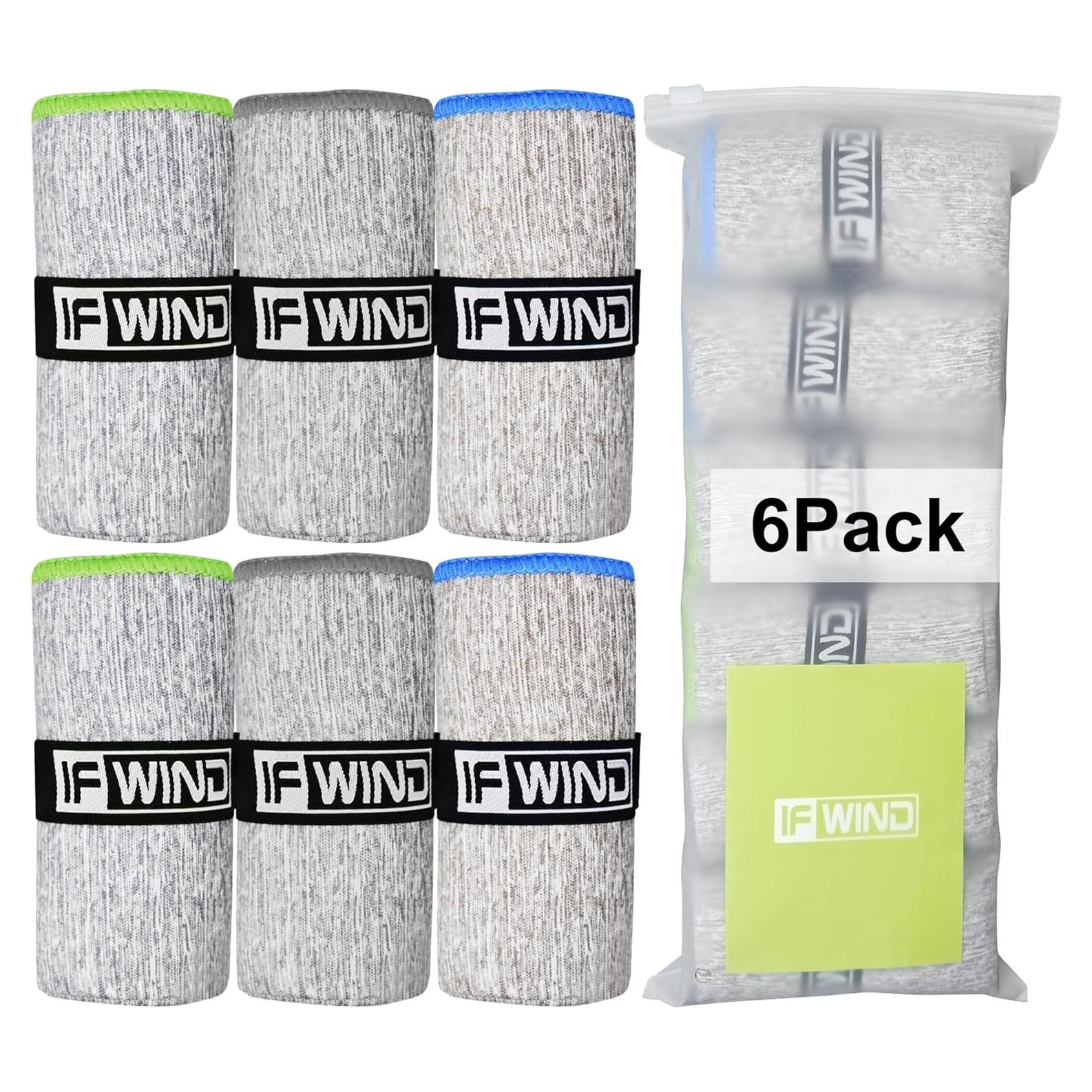 Paquete de 6 Toallas de Microfibra IFWIND para Gimnasio 78.74x39.37cm