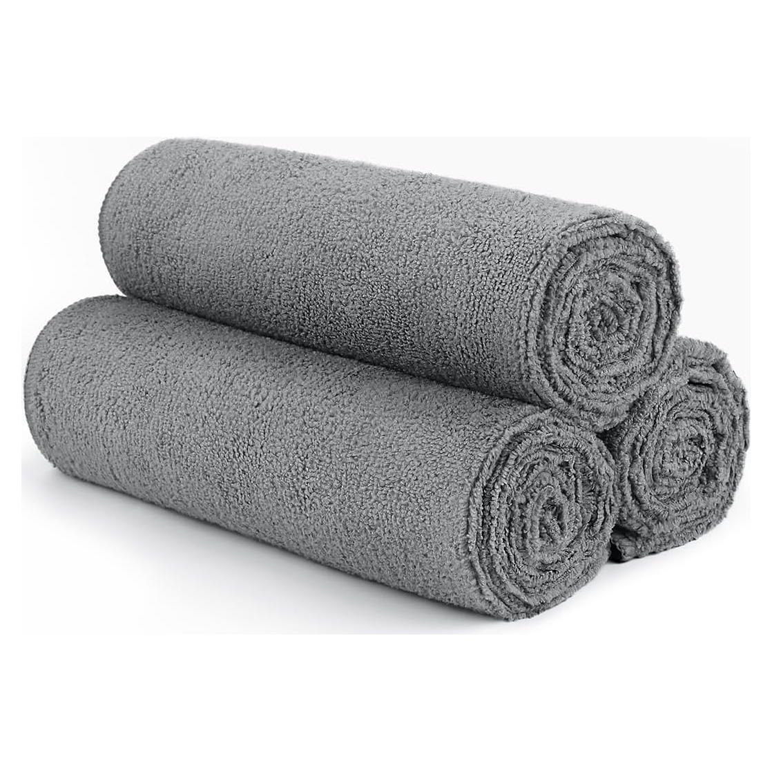 Toallas de Gimnasio Orighty 3 Piezas 40.6x68.6 cm Gris