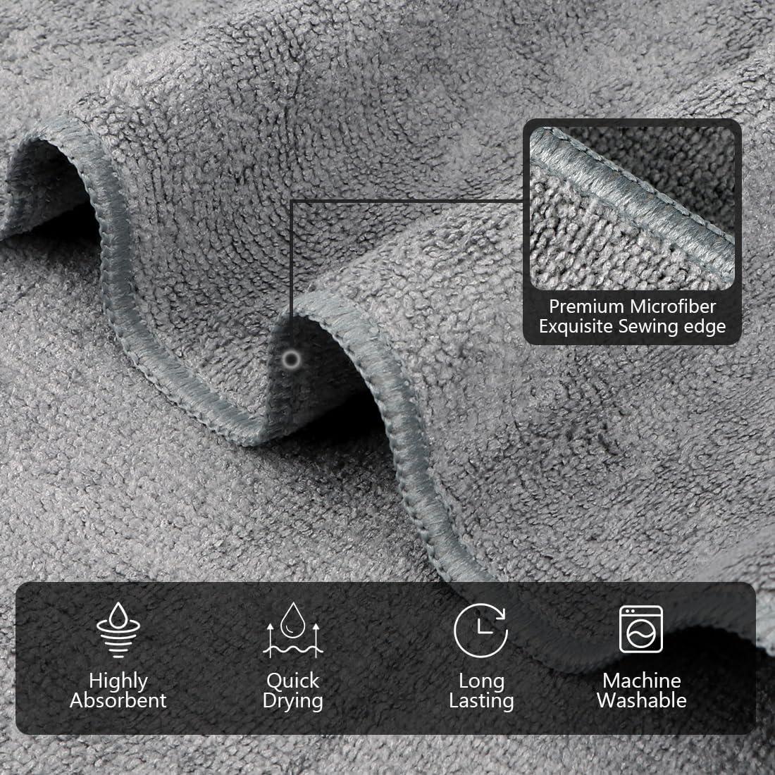 Toallas de Gimnasio Orighty 3 Piezas 40.6x68.6 cm Gris