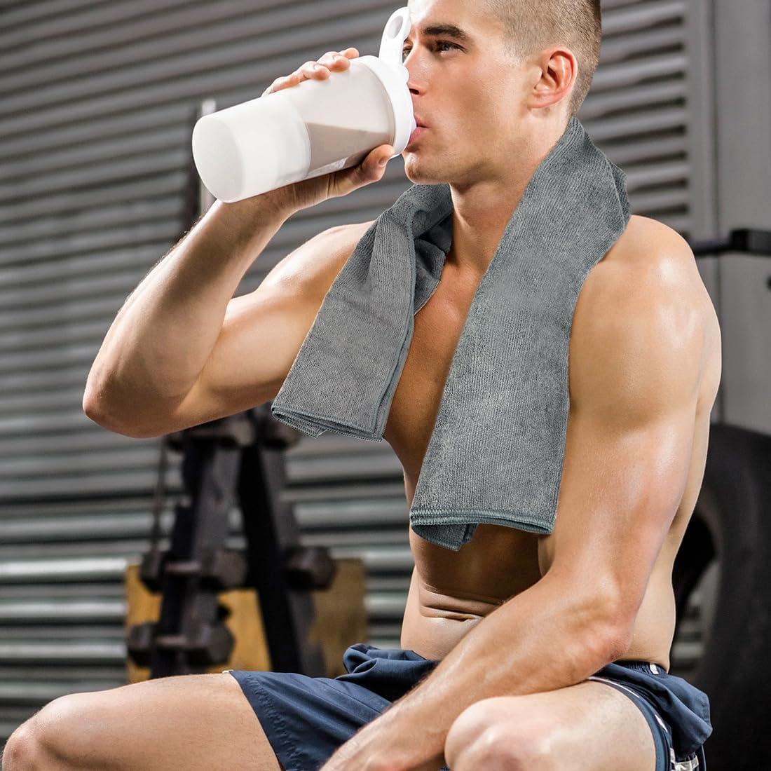 Toallas de Gimnasio Orighty 3 Piezas 40.6x68.6 cm Gris