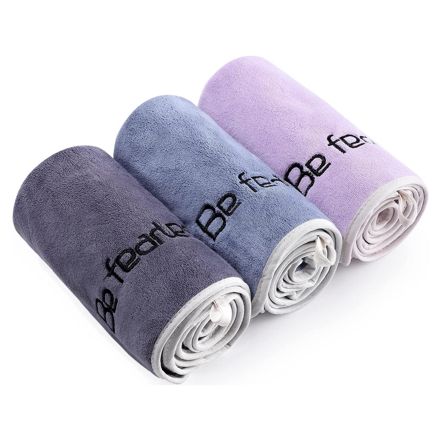 Conjunto de 3 Toallas de Gimnasio BOBOR Microfibra 35x74 cm