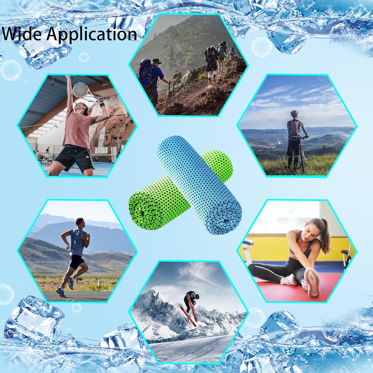 30 Toallas Enfriadoras Microfibra LYDTICK 101.6x30.5cm Multicolor