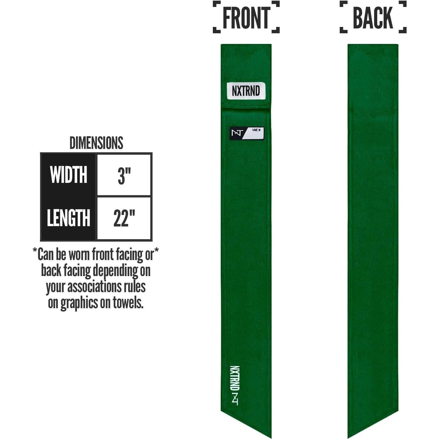 Toalla Deportiva Nxtrnd Streamer Microfibra Verde Oscuro 61x8.3cm