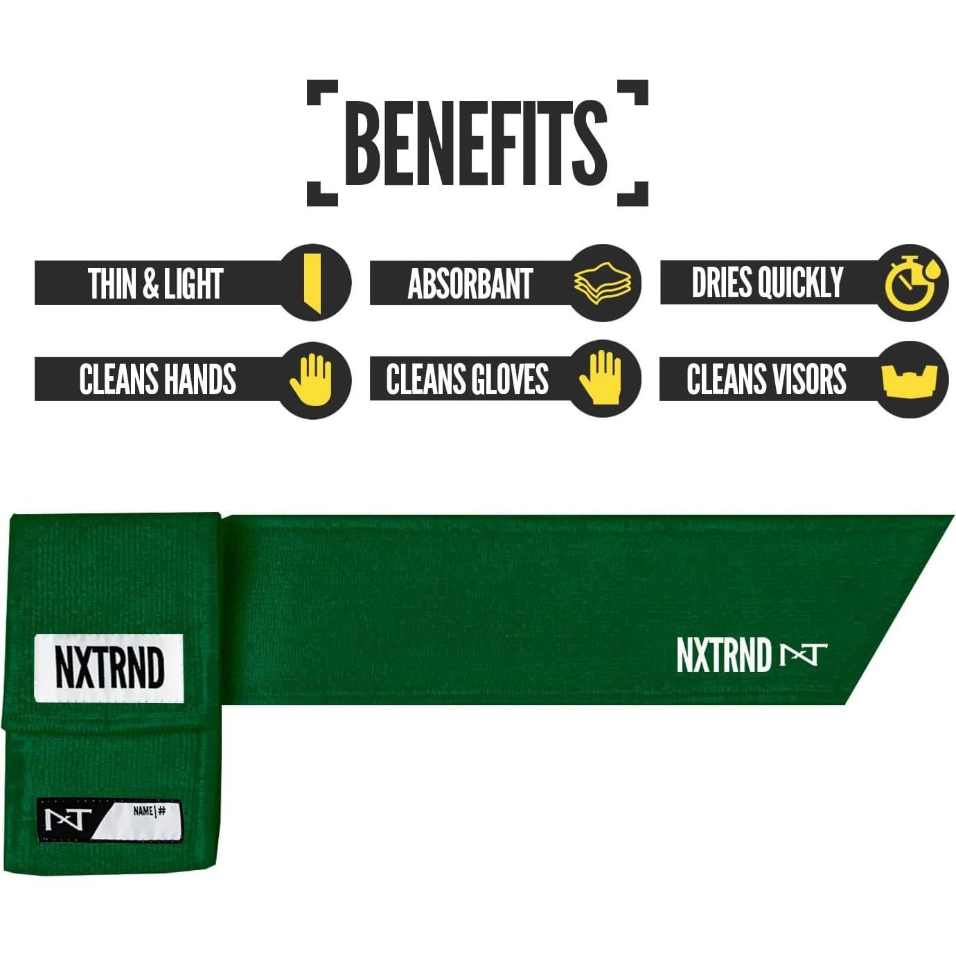 Toalla Deportiva Nxtrnd Streamer Microfibra Verde Oscuro 61x8.3cm