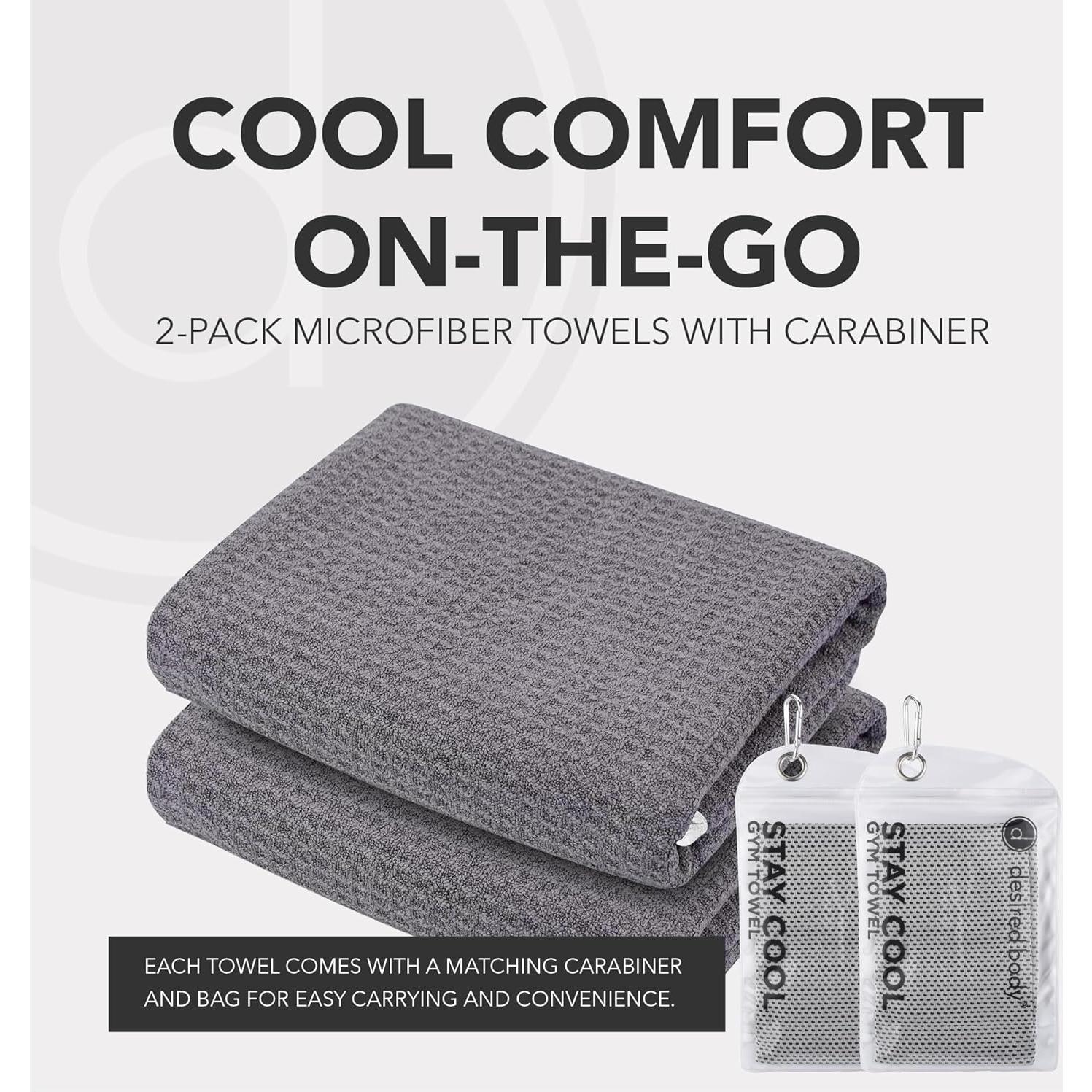 Toallas de Microfibra Refrigerantes Desired Things - 2 Paquete 111.76x41.91 cm