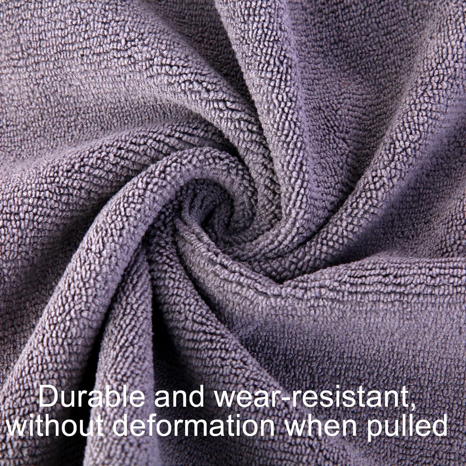 Juego de Toallas de Microfibra Wmiyafff 3 Piezas Secado Rápido