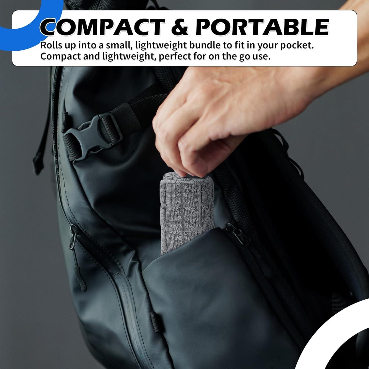 Toallas de Microfibra para Gimnasio HOMERHYME - 3 Unidades 68.6x40.6cm