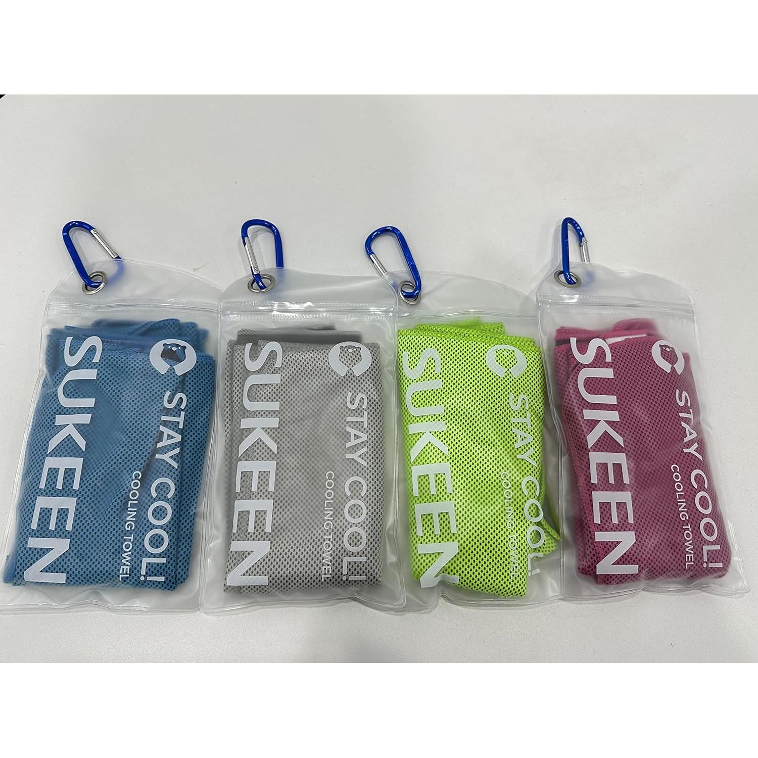 Toalla Enfriadora Sukeen 4 Pack Microfibra 101.6x30.5cm