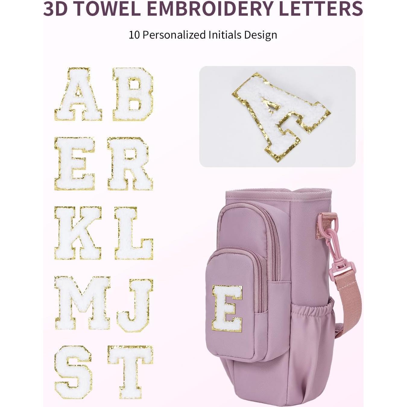 Bolsa Portabotellas de Agua Sportsnew Rosa 40 oz con Iniciales