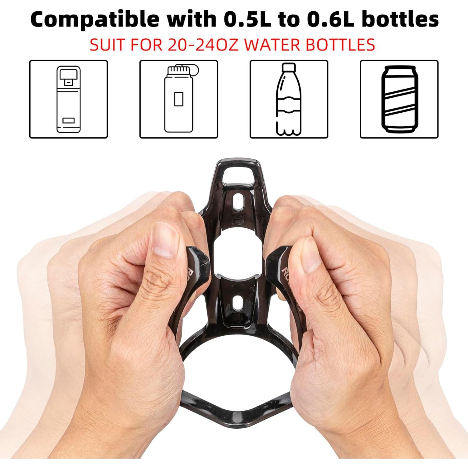 Soporte para Botella de Agua ROCKBROS Ultra-Ligero Negro