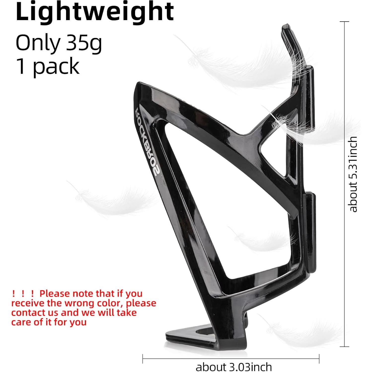 Soporte para Botella de Agua ROCKBROS Ultra-Ligero Negro