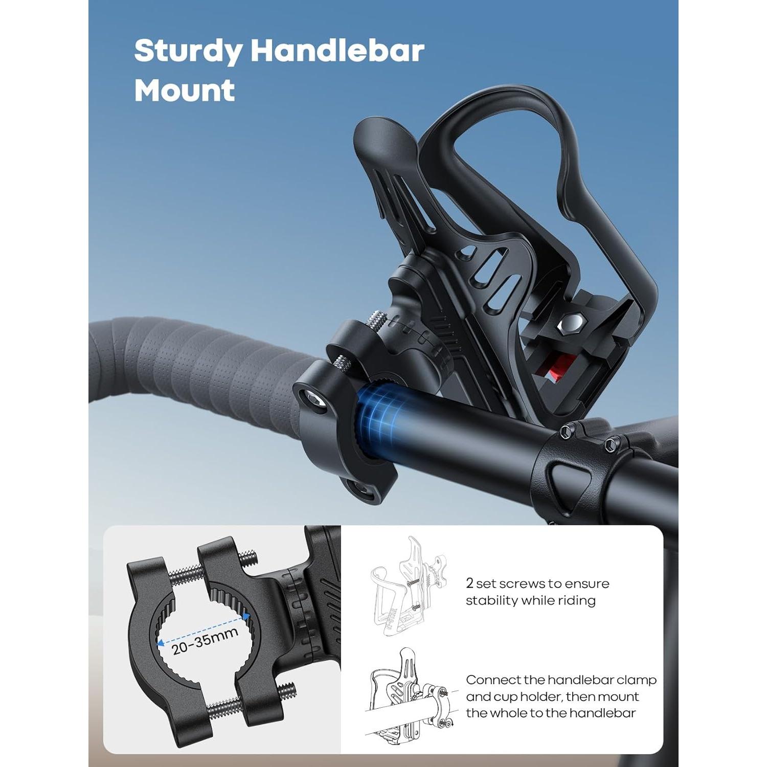 Soporte para Botellas de Agua Lamicall para Bicicleta 5-7cm