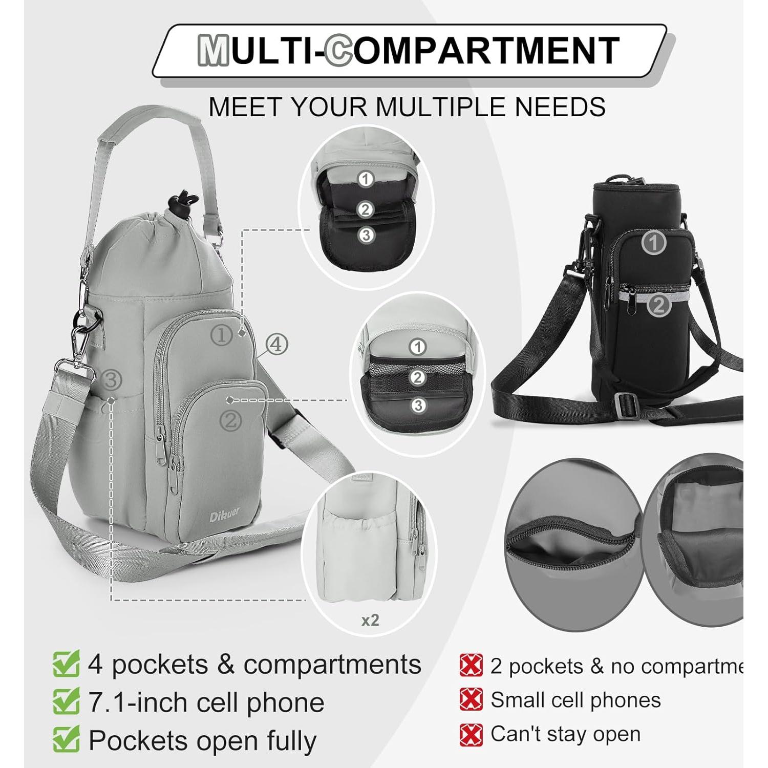 Soporte para Botellas de Agua Dikuer SPD - 4 Bolsillos, Aislante