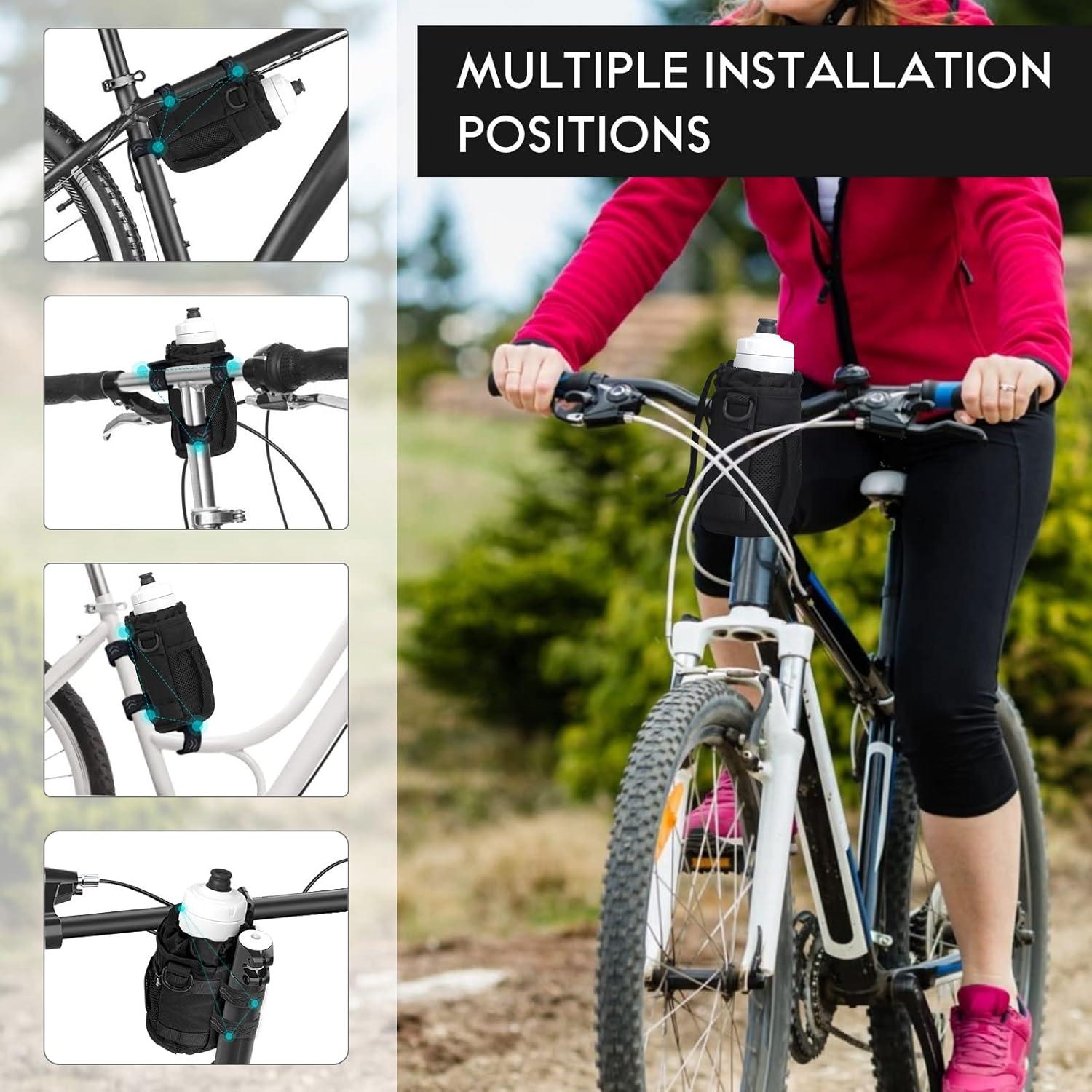 Soporte para Taza de Bicicleta WUVOP con Bolsillo Malla 1L