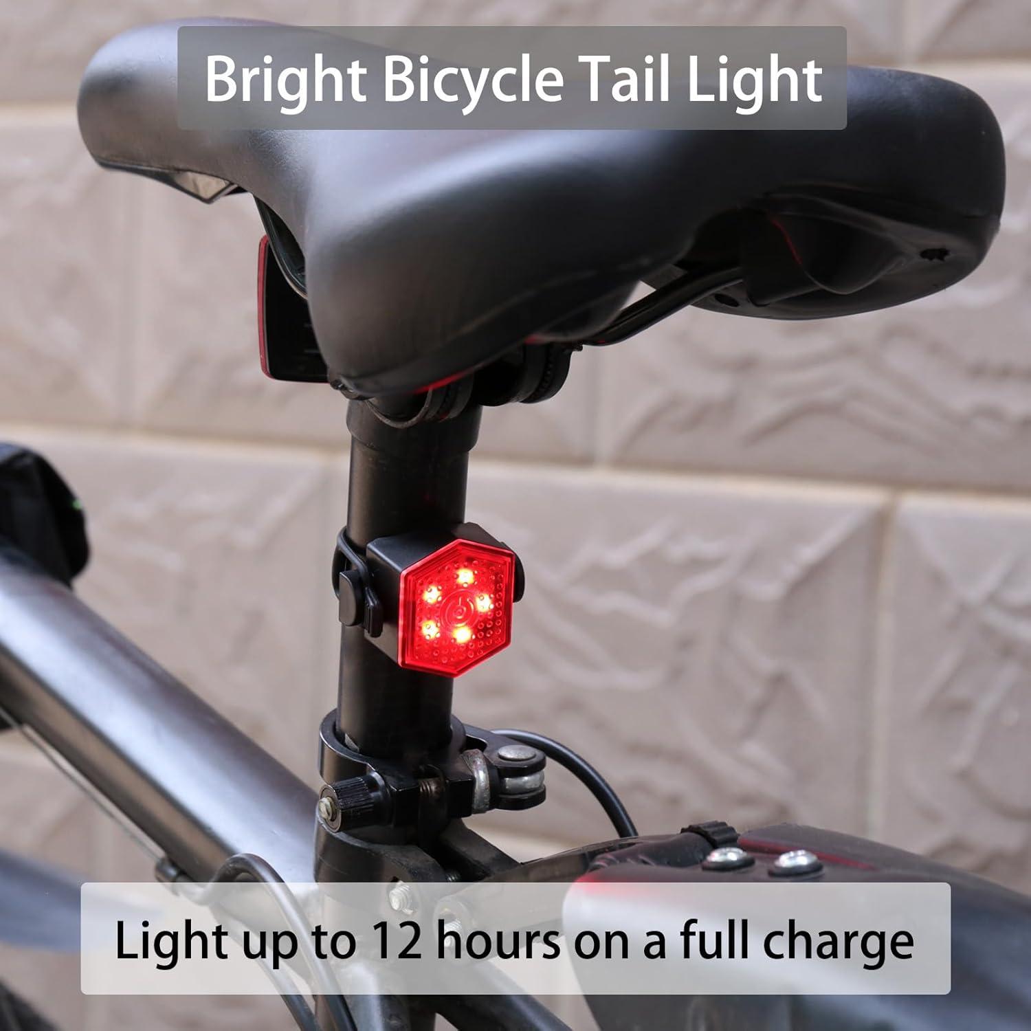 Paquete de 4 luces traseras LED recargables Hilngav Z3 USB-C