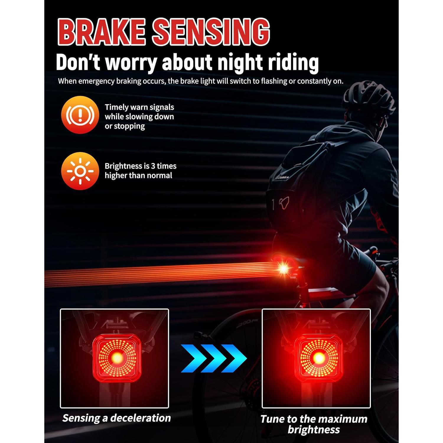 Luz Trasera de Bicicleta DARKBEAM T25 LED Recargable USB-C