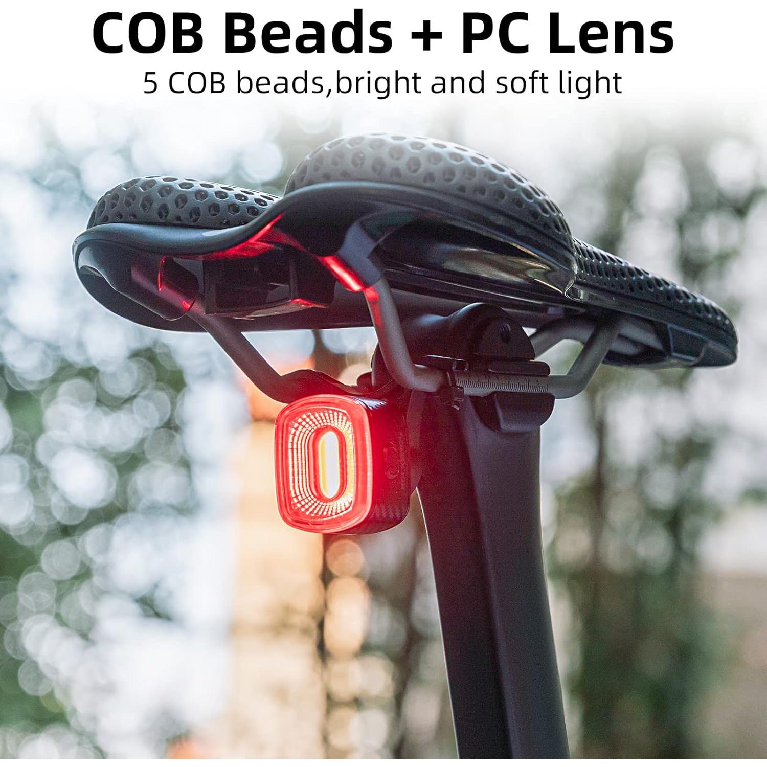 Luz Trasera Inteligente ROCKBROS Q2S Rojo Recargable IPX6