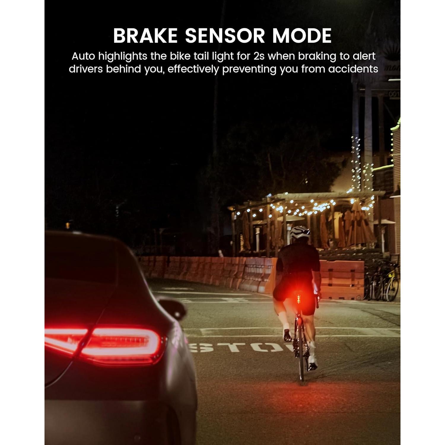 Luz Trasera de Bicicleta RAVEMEN TR150 150 Lúmenes USB C