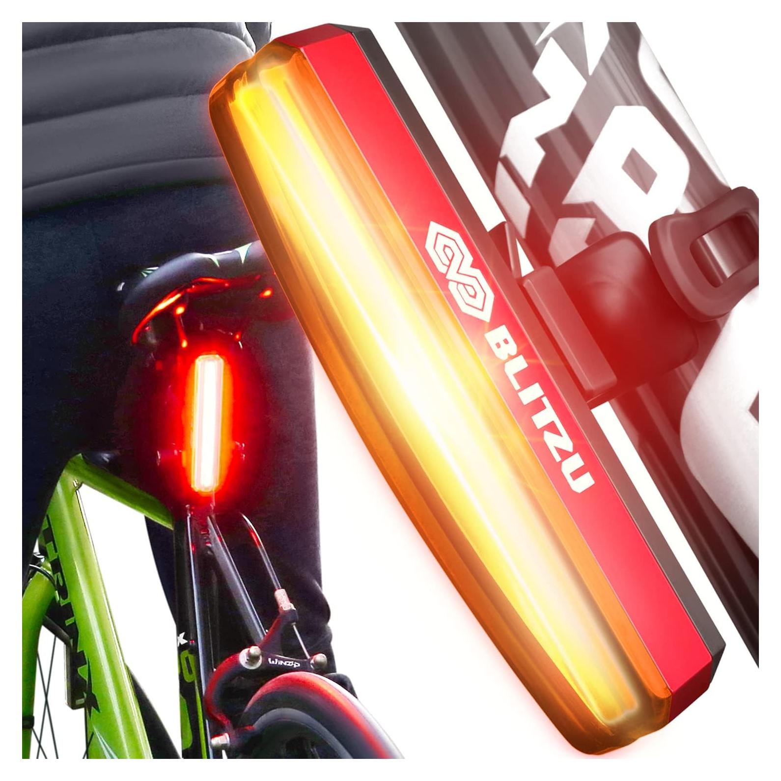 Luz Trasera de Bicicleta BLITZU Cyborg 200T LED USB-C 200 Lúmenes
