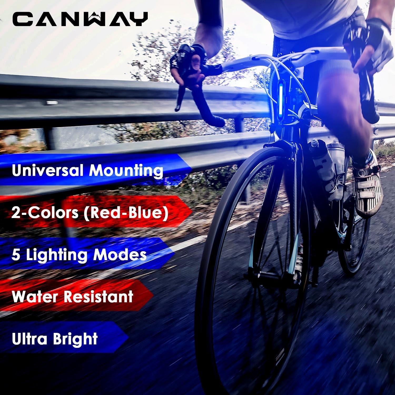 Luz Trasera de Bicicleta CANWAY OT-BTC01 168 Lúmenes Recargable