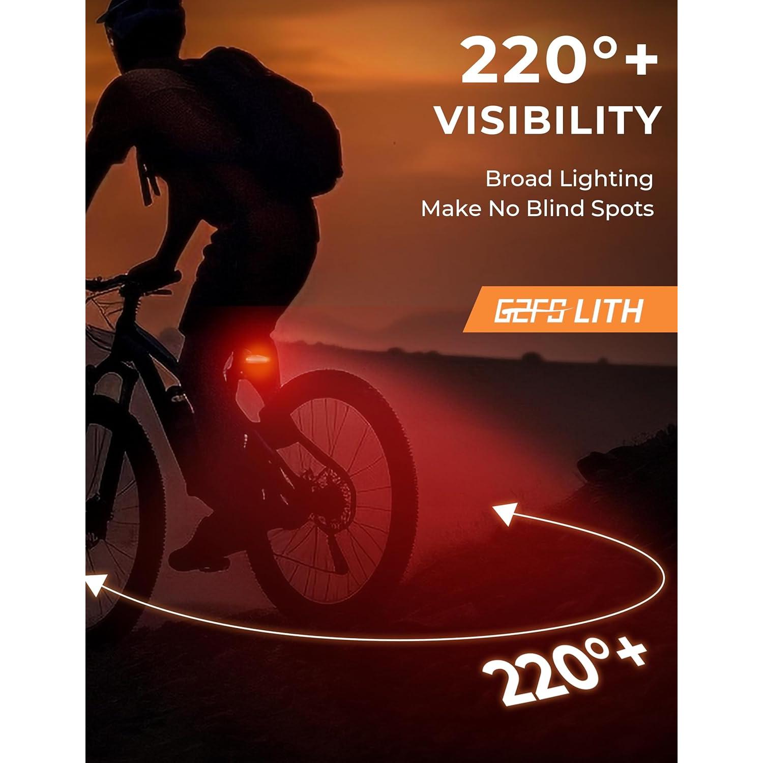 Luz Trasera Recargable G2FS LITH DR104 150 Lúmenes IPX6