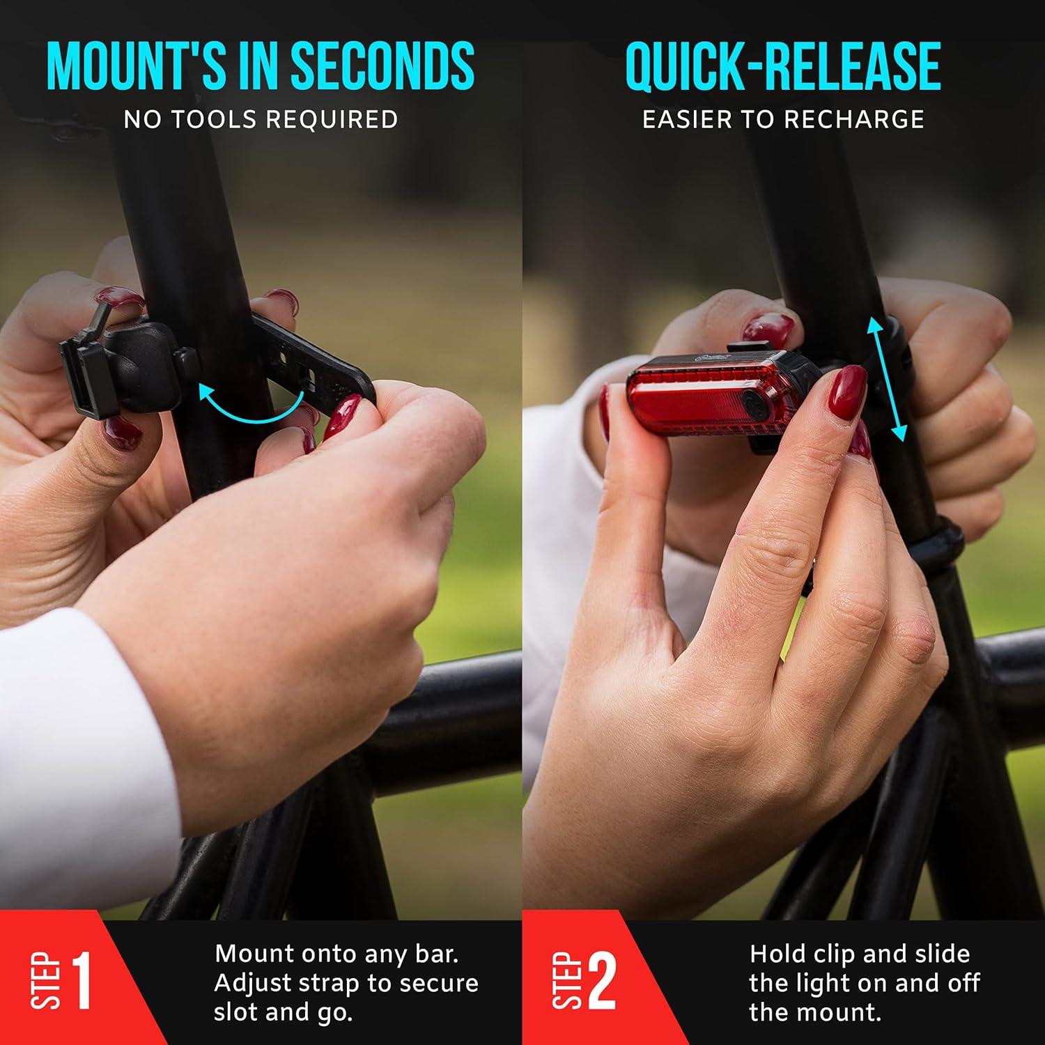 Luz Trasera para Bicicleta NP Night Provision KIT-R1 - 4 Modos LED