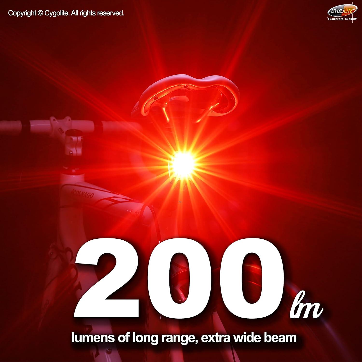 Cygolite Hotshot Pro Luz Trasera Bicicleta 200 Lúmenes IP64