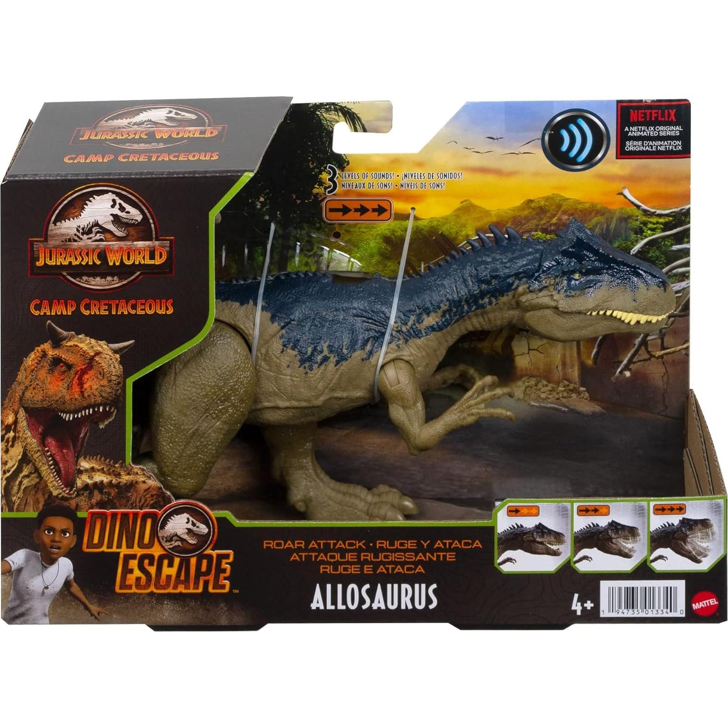 Jurassic World Figura Allosaurus con Sonido y Ataque