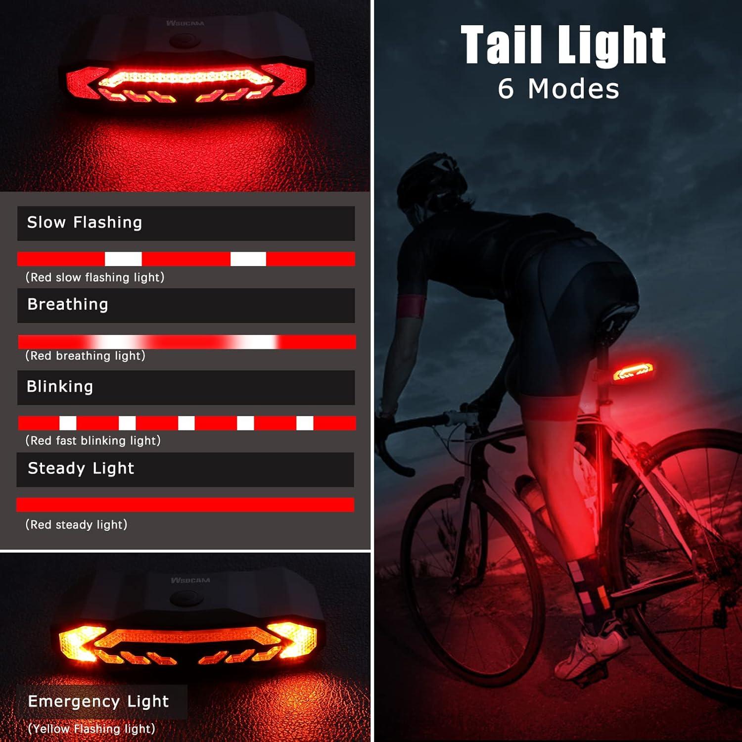 Luz Inteligente para Bicicleta WSDCAM KS-SF31, 160 Lúmenes