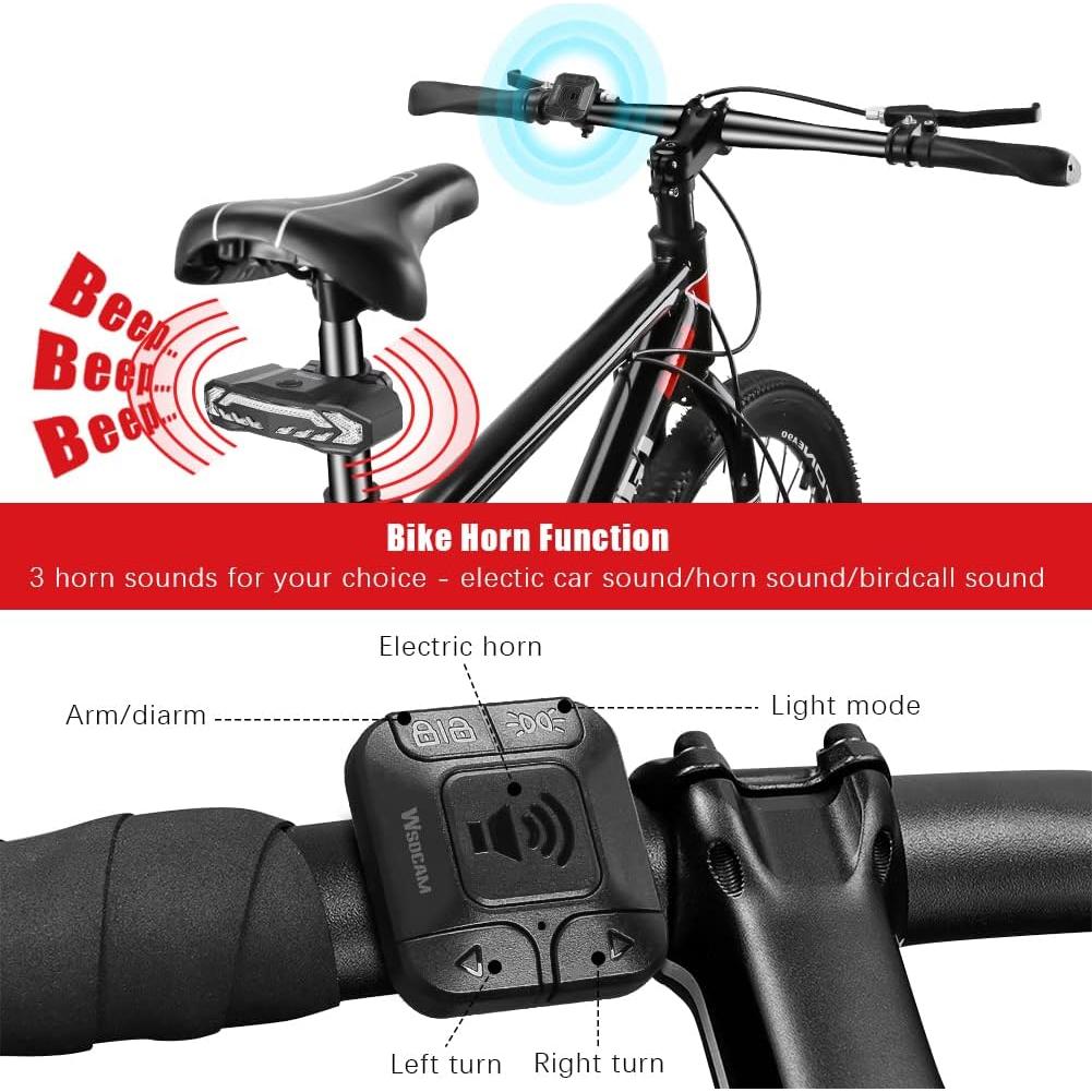 Luz Inteligente para Bicicleta WSDCAM KS-SF31, 160 Lúmenes